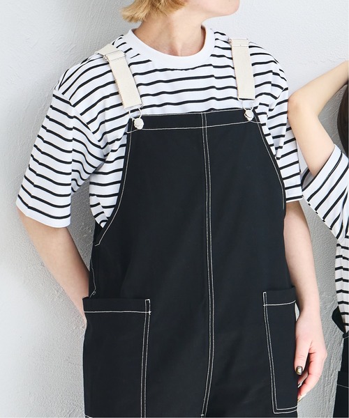 pairmanon(ペアマノン)の「【綿100%】【リンクコーデ】【ママサイズ】ツイルサロペット(サロペット/オーバーオール・レディース・アイボリー/ブラック/ベージュ・FREE)」の12枚目の写真