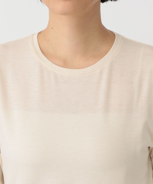 A part by（アパートバイ）の「チュールスリーブロンＴ（Tシャツ/カットソー・レディース・ライトブルー/ブラック/オフホワイト/アイボリー・FREE）」の19枚目の写真