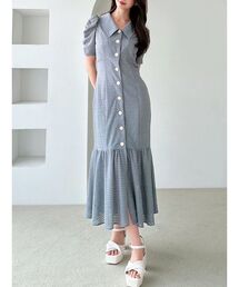 RESEXXY | ラッセルマーメイドワンピース【ピンク・オレンジWEB限定カラー】(ワンピース)