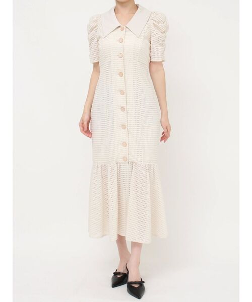 RESEXXY（リゼクシー）の「ラッセルマーメイドワンピース【ピンク・オレンジWEB限定カラー】（ワンピース・レディース・ブラック/アイボリー/イエロー/オレンジ/ブルー/ピンク・FREE）」の15枚目の写真