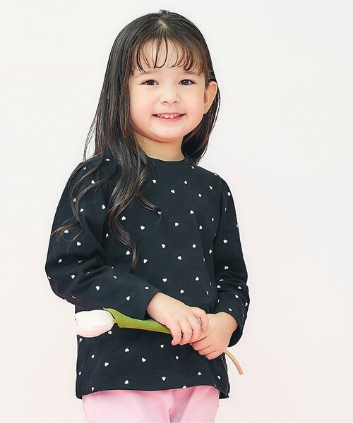 セール】【ジュニア対応】GIRLSモチーフ長袖Tシャツ/7days Style（T