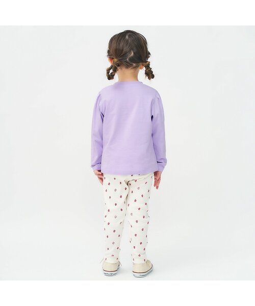 apres les cours（アプレレクール）の「【ジュニア対応】GIRLSモチーフ長袖Tシャツ/7days Style（Tシャツ/カットソー・キッズ・ラベンダー/その他3/その他2/ブラック/レッド・90/100/110/120/80/130/140）」の11枚目の写真