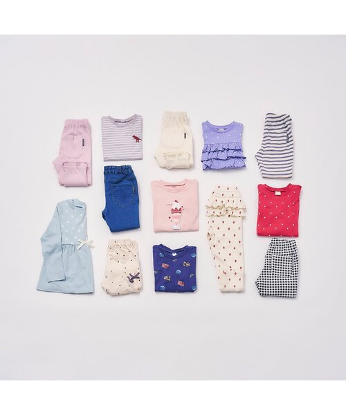 apres les cours（アプレレクール）の「【ジュニア対応】GIRLSモチーフ長袖Tシャツ/7days Style（Tシャツ/カットソー・キッズ・ラベンダー/その他3/その他2/ブラック/レッド・90/100/110/120/80/130/140）」の15枚目の写真