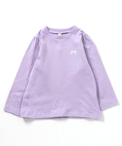 apres les cours（アプレレクール）の「【ジュニア対応】GIRLSモチーフ長袖Tシャツ/7days Style（Tシャツ/カットソー・キッズ・ラベンダー/その他3/その他2/ブラック/レッド・90/100/110/120/80/130/140）」の21枚目の写真