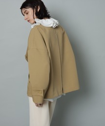 ★値下げ★CADUNE カデュネ ノーカラージャケット CADUNE（カデュネ）の「ノーカラーポケットコート（ダウン