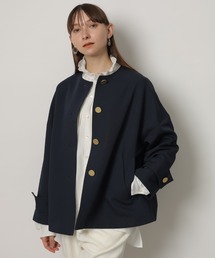 ★値下げ★CADUNE カデュネ ノーカラージャケット CADUNE（カデュネ）の「ノーカラーポケットコート（ダウン