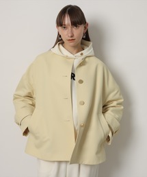 CADUNE ノーカラートレンチ S カデュネ CADUNE ノーカラートレンチ （紺） - ファッション通販