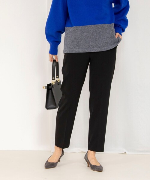 NOLLEY’S（ノーリーズ）の「《セットアップ対応》ウォッシャブルダブルクロススリムパンツ（その他パンツ・レディース・ネイビー/ベージュ/ブラック・38/36/40/34）」の10枚目の写真