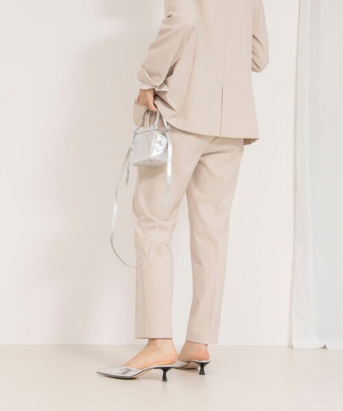 NOLLEY’S（ノーリーズ）の「《セットアップ対応》ウォッシャブルダブルクロススリムパンツ（その他パンツ・レディース・ネイビー/ベージュ/ブラック・38/36/40/34）」の17枚目の写真