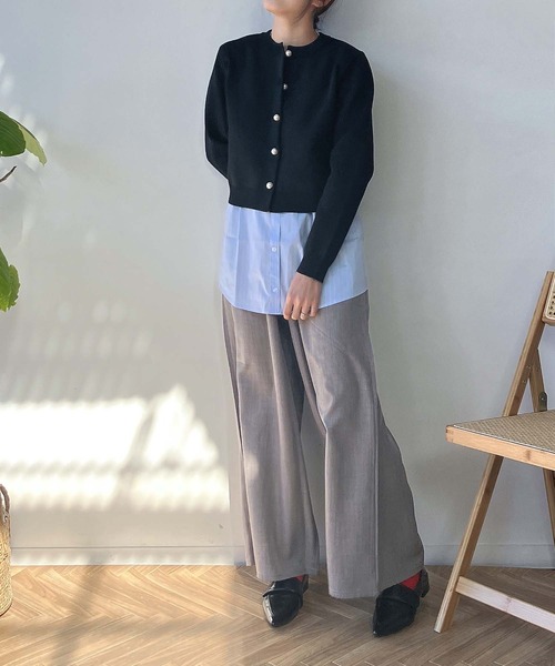 AS KNOW AS plus(アズノゥアズプラス)の「●レイヤードデザインタンクトップ(タンクトップ・レディース・オフホワイト/ネイビー系/ブルー系/ホワイト系/ブラック系・FREE)」の10枚目の写真