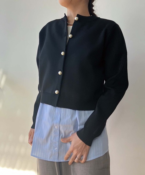 AS KNOW AS plus(アズノゥアズプラス)の「●レイヤードデザインタンクトップ(タンクトップ・レディース・オフホワイト/ネイビー系/ブルー系/ホワイト系/ブラック系・FREE)」の6枚目の写真