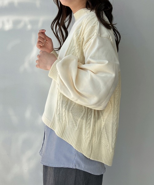 AS KNOW AS plus(アズノゥアズプラス)の「●レイヤードデザインタンクトップ(タンクトップ・レディース・オフホワイト/ネイビー系/ブルー系/ホワイト系/ブラック系・FREE)」の12枚目の写真