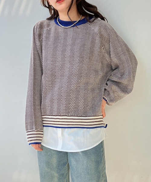 AS KNOW AS plus(アズノゥアズプラス)の「●レイヤードデザインタンクトップ(タンクトップ・レディース・オフホワイト/ネイビー系/ブルー系/ホワイト系/ブラック系・FREE)」の20枚目の写真