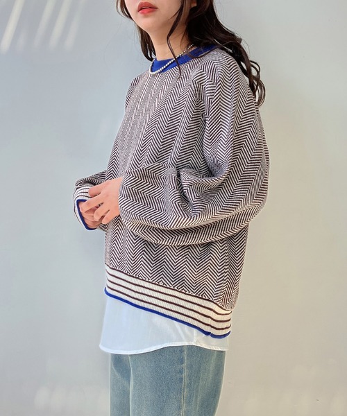 AS KNOW AS plus(アズノゥアズプラス)の「●レイヤードデザインタンクトップ(タンクトップ・レディース・オフホワイト/ネイビー系/ブルー系/ホワイト系/ブラック系・FREE)」の21枚目の写真