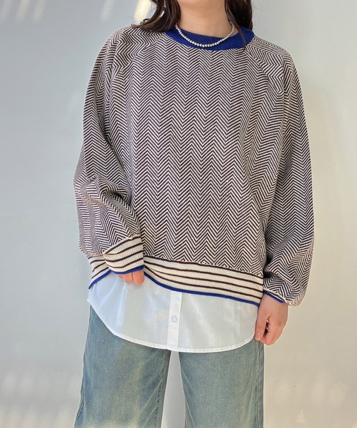 AS KNOW AS plus(アズノゥアズプラス)の「●レイヤードデザインタンクトップ(タンクトップ・レディース・オフホワイト/ネイビー系/ブルー系/ホワイト系/ブラック系・FREE)」の18枚目の写真