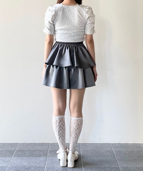 NOMAE(ノーマエ)の「リボンフリルレイヤードトップス(Tシャツ/カットソー・レディース・ピンク系その他/ブラック/ピンクベージュ/ブルー系その他・FREE)」の20枚目の写真