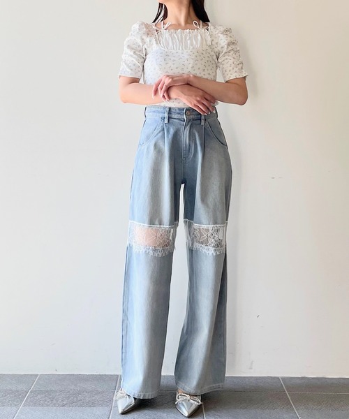 NOMAE(ノーマエ)の「リボンフリルレイヤードトップス(Tシャツ/カットソー・レディース・ピンク系その他/ブラック/ピンクベージュ/ブルー系その他・FREE)」の17枚目の写真