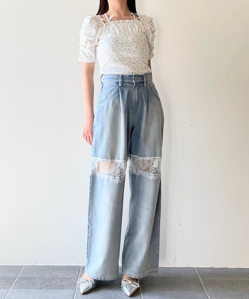 NOMAE(ノーマエ)の「リボンフリルレイヤードトップス(Tシャツ/カットソー・レディース・ピンク系その他/ブラック/ピンクベージュ/ブルー系その他・FREE)」の18枚目の写真