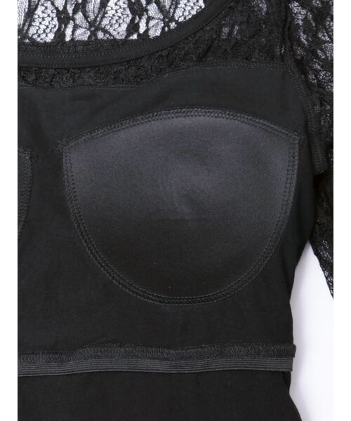 RESEXXY（リゼクシー）の「カップ付きストレッチレーストップス（Tシャツ/カットソー・レディース・ブラック/ホワイト・FREE）」の11枚目の写真