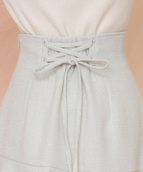 WILLSELECTION（ウィルセレクション）の「アシメヘムツイードミニスカート（スカート・レディース・オフホワイト/ミント/ピンク・FREE）」の21枚目の写真