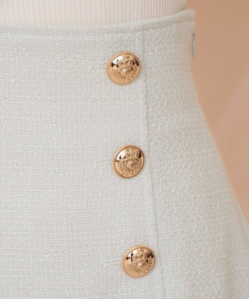 WILLSELECTION（ウィルセレクション）の「アシメヘムツイードミニスカート（スカート・レディース・オフホワイト/ミント/ピンク・FREE）」の22枚目の写真