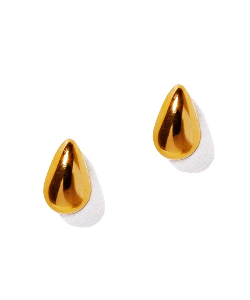les bonbon(ルボンボン)の「【les bonbon】K18 drip pierce/ドリップ ピアス S(ピアス(両耳用)・レディース・イエローゴールド・S)」の2枚目の写真