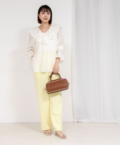 NOLLEY'S｜シアーラッフルブラウス | Rakuten Fashion(楽天