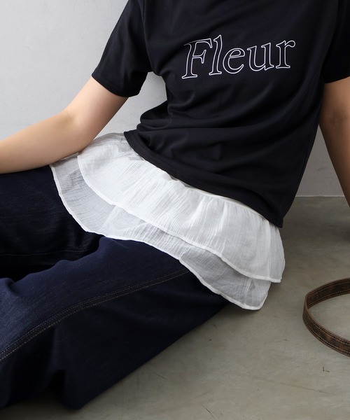 SpRay（スプレイ）の「裾レースレイヤードキャミソール（キャミソール・レディース・B・FREE）」の4枚目の写真