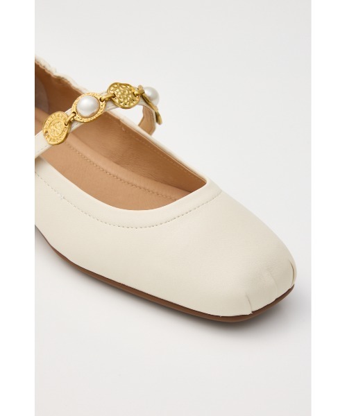 STACCATO(スタッカート)の「ヴィンテージライクコインバレエ(バレエシューズ・レディース・ブラック/ホワイト・24.5cm/24cm/23.5cm/23cm/22.5cm)」の12枚目の写真