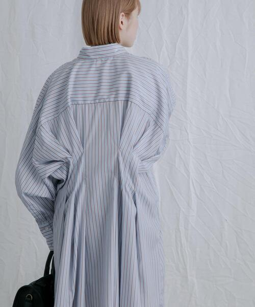 KBF（ケイビーエフ）の「ストライプウエストタックミニワンピース（ワンピース・レディース・ライトブルー/ブルー/ライトベージュ・ONE）」の17枚目の写真