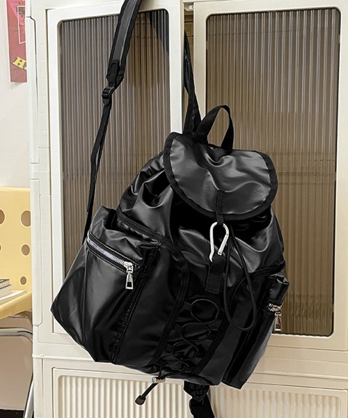 美品 トリーバーチ 定価6.5円 巾着型 ミニ リュック ショルダー 大人 ミニリュック 撥水 巾着リュックサック