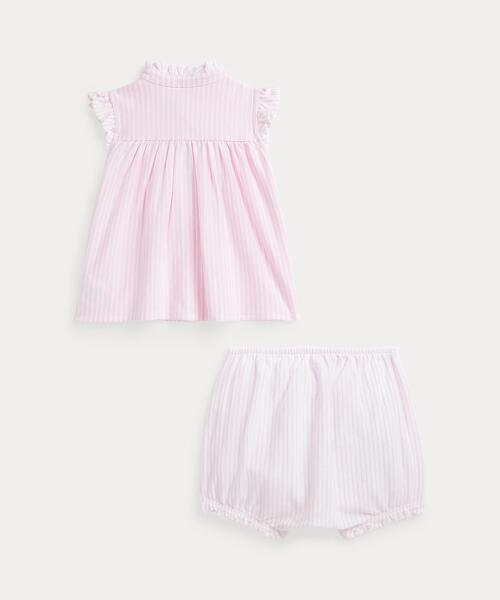ラルフローレン 綺麗ピンク色が印象的カウルネックドレス送料込 プリーテッド ストレッチ メッシュ ポロ ドレス | ラルフ