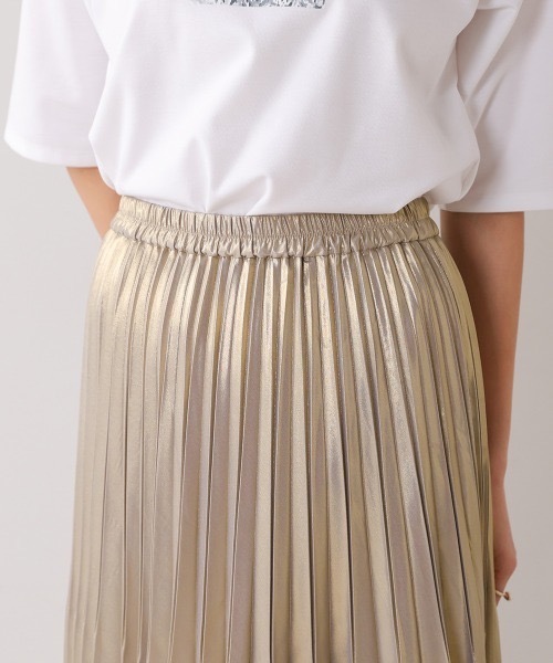 Bou Jeloud（ブージュルード）の「シャイニープリーツスカート（スカート・レディース・シルバー/シャンパン・MEDIUM）」の14枚目の写真