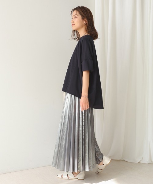 Bou Jeloud（ブージュルード）の「シャイニープリーツスカート（スカート・レディース・シルバー/シャンパン・MEDIUM）」の17枚目の写真