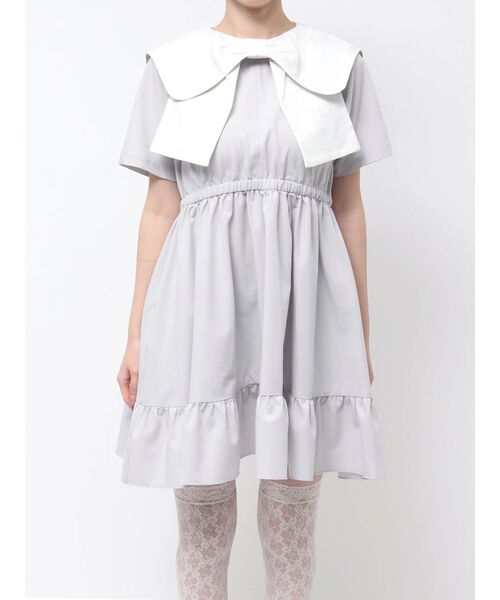 merry jenny（メリージェニー）の「BIG ribbon frillミニワンピース