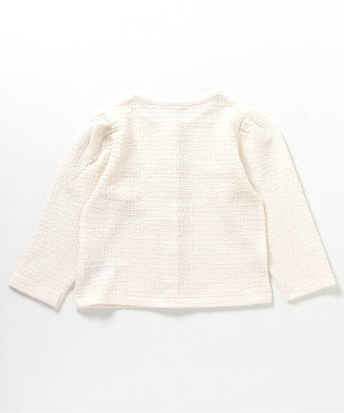 apres les cours(アプレレクール)の「【UVカット/ジュニア対応】リボンボタンカーディガン(カーディガン/ボレロ・キッズ・ブラック/アイボリー・80/90/100/110/120/130/140)」の10枚目の写真