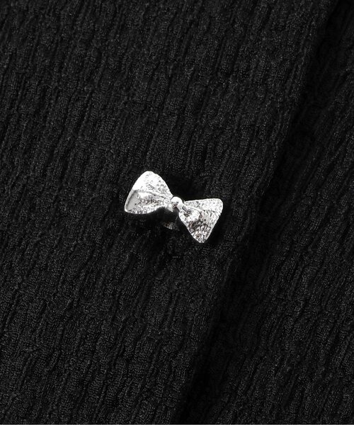 apres les cours(アプレレクール)の「【UVカット/ジュニア対応】リボンボタンカーディガン(カーディガン/ボレロ・キッズ・ブラック/アイボリー・80/90/100/110/120/130/140)」の11枚目の写真