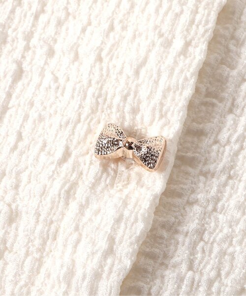 apres les cours(アプレレクール)の「【UVカット/ジュニア対応】リボンボタンカーディガン(カーディガン/ボレロ・キッズ・ブラック/アイボリー・80/90/100/110/120/130/140)」の14枚目の写真