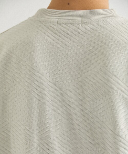 ABAHOUSE GRAY（アバハウスグレイ）の「ジオメトリックリンクス 長袖Tシャツ（Tシャツ/カットソー・メンズ・グレイッシュベージュ/グレイッシュブルー/ホワイト/ブラック/ボルドー・46/48）」の8枚目の写真