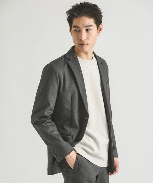 ABAHOUSE GRAY（アバハウスグレイ）の「ジオメトリックリンクス 長袖Tシャツ（Tシャツ/カットソー・メンズ・グレイッシュベージュ/グレイッシュブルー/ホワイト/ブラック/ボルドー・46/48）」の13枚目の写真