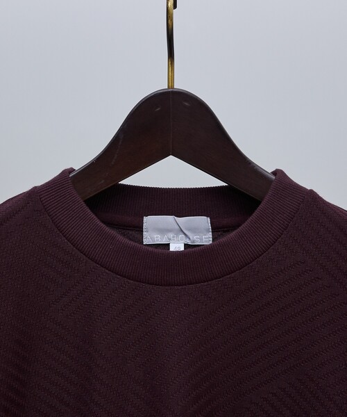 ABAHOUSE GRAY（アバハウスグレイ）の「ジオメトリックリンクス 長袖Tシャツ（Tシャツ/カットソー・メンズ・グレイッシュベージュ/グレイッシュブルー/ホワイト/ブラック/ボルドー・46/48）」の22枚目の写真