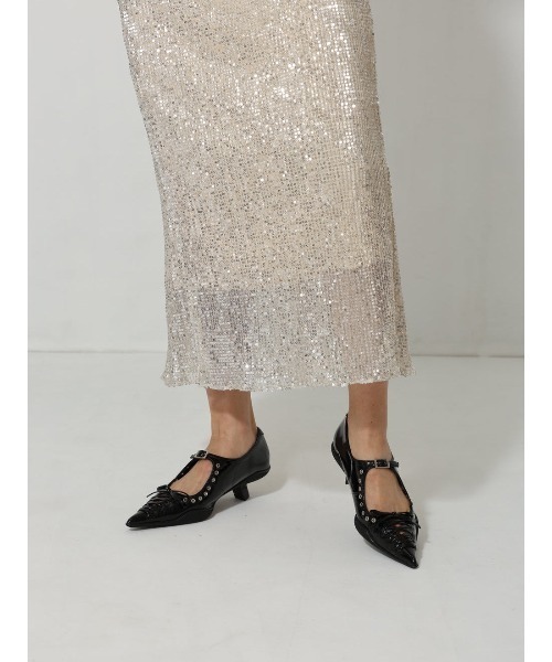 Bella lume（ベッラルーメ）の「《Bella Lume(ベッラルーメ)》アイレットパンプス（パンプス・レディース・ブラック/アイボリー・LARGE/MEDIUM/SMALL）」の11枚目の写真