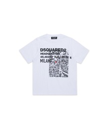 【新品】dsquared2 kids デザインロゴTシャツ　ホワイト150cm 新品】dsquared2 kids デザインロゴTシャツ ホワイト150cm