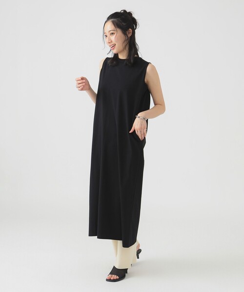 B:MING by BEAMS(ビーミングバイビームス)の「タック ノースリーブ ワンピース(S~M)(ワンピース・レディース・ブルー/ブラック/カーキ・SMALL/MEDIUM)」の13枚目の写真