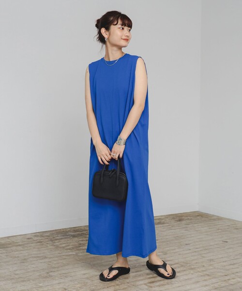 B:MING by BEAMS(ビーミングバイビームス)の「タック ノースリーブ ワンピース(S~M)(ワンピース・レディース・ブルー/ブラック/カーキ・SMALL/MEDIUM)」の17枚目の写真