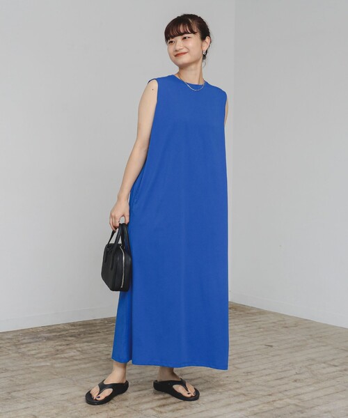 B:MING by BEAMS(ビーミングバイビームス)の「タック ノースリーブ ワンピース(S~M)(ワンピース・レディース・ブルー/ブラック/カーキ・SMALL/MEDIUM)」の18枚目の写真