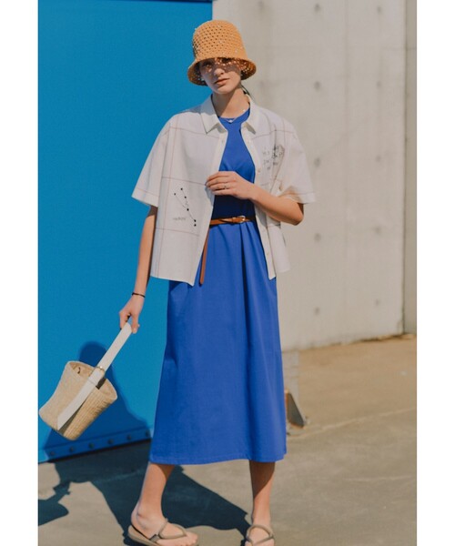 B:MING by BEAMS(ビーミングバイビームス)の「タック ノースリーブ ワンピース(S~M)(ワンピース・レディース・ブルー/ブラック/カーキ・SMALL/MEDIUM)」の21枚目の写真