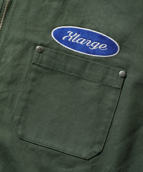 XLARGE ジップワークシャツ ZIP UP S/S WORK SHIRT（シャツ/ブラウス）｜XLARGE（エクストラ