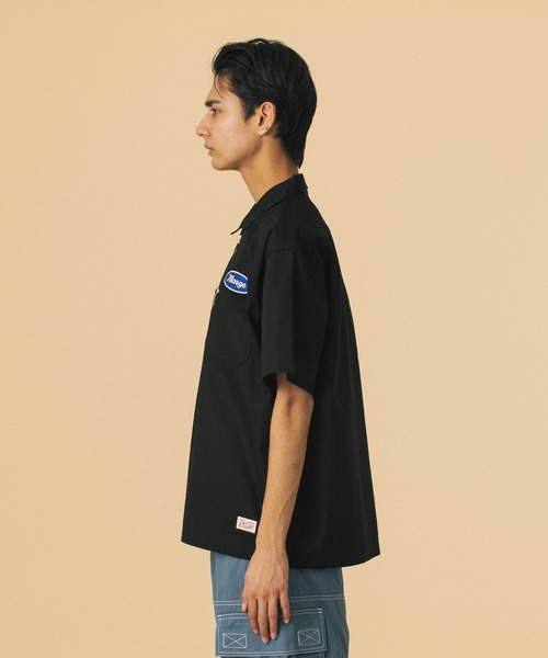 ZIP UP S/S WORK SHIRT（シャツ/ブラウス）｜XLARGE（エクストラ