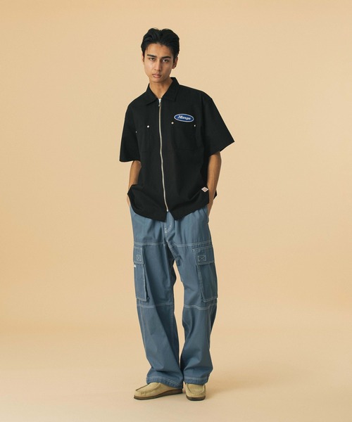 XLARGE X LOGO S/S WORK SHIRT エクストララージ XLARGE エクストララージ S/S OG WORK SHIRT 半袖 シャツ ワーク